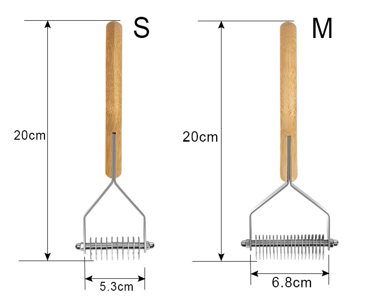 Ergonomisk hundborste för daglig pälsvård