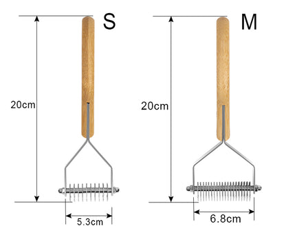Ergonomisk hundborste för daglig pälsvård